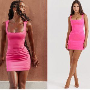 HOUSE OF CB 'Enya' Fuchsia Corset Mini Dress NWOT
